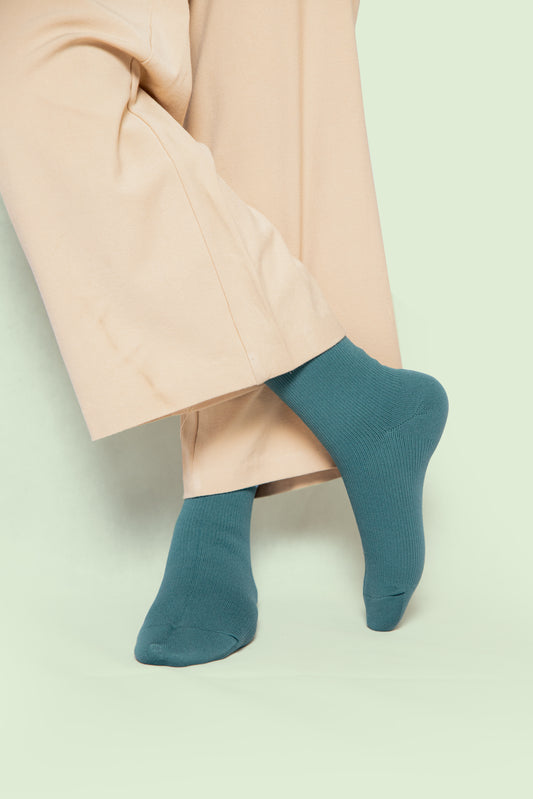 The Wudhu Socks - Bleu pétrole frais